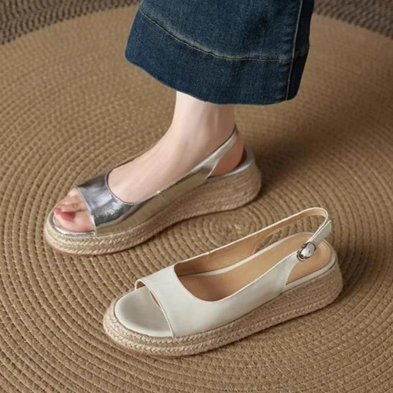 Flats Women Sandals Platform Walking Shoes Summer 2025 New Woman Dress Casual Slides cozy designer Sandalias De Mujer