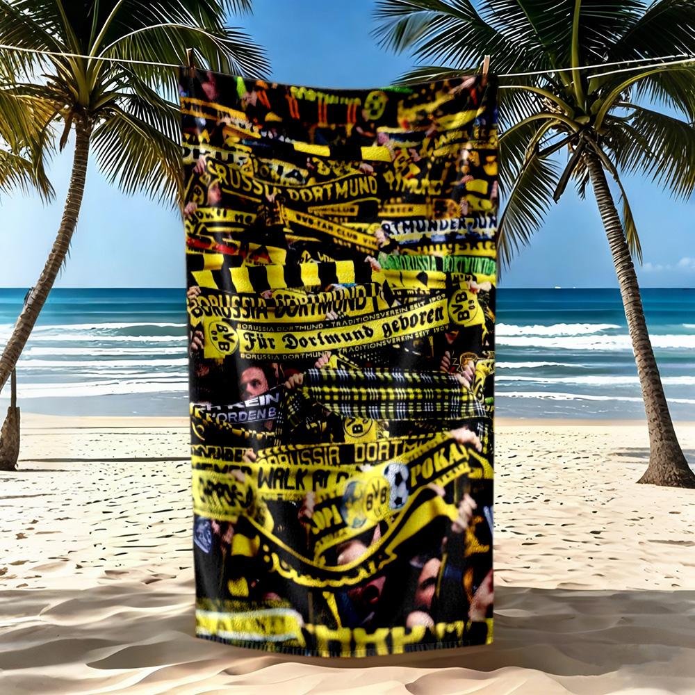 Borussia Dortmund Beach Towel Soft Durable Quickdry Comfortable Lightweight