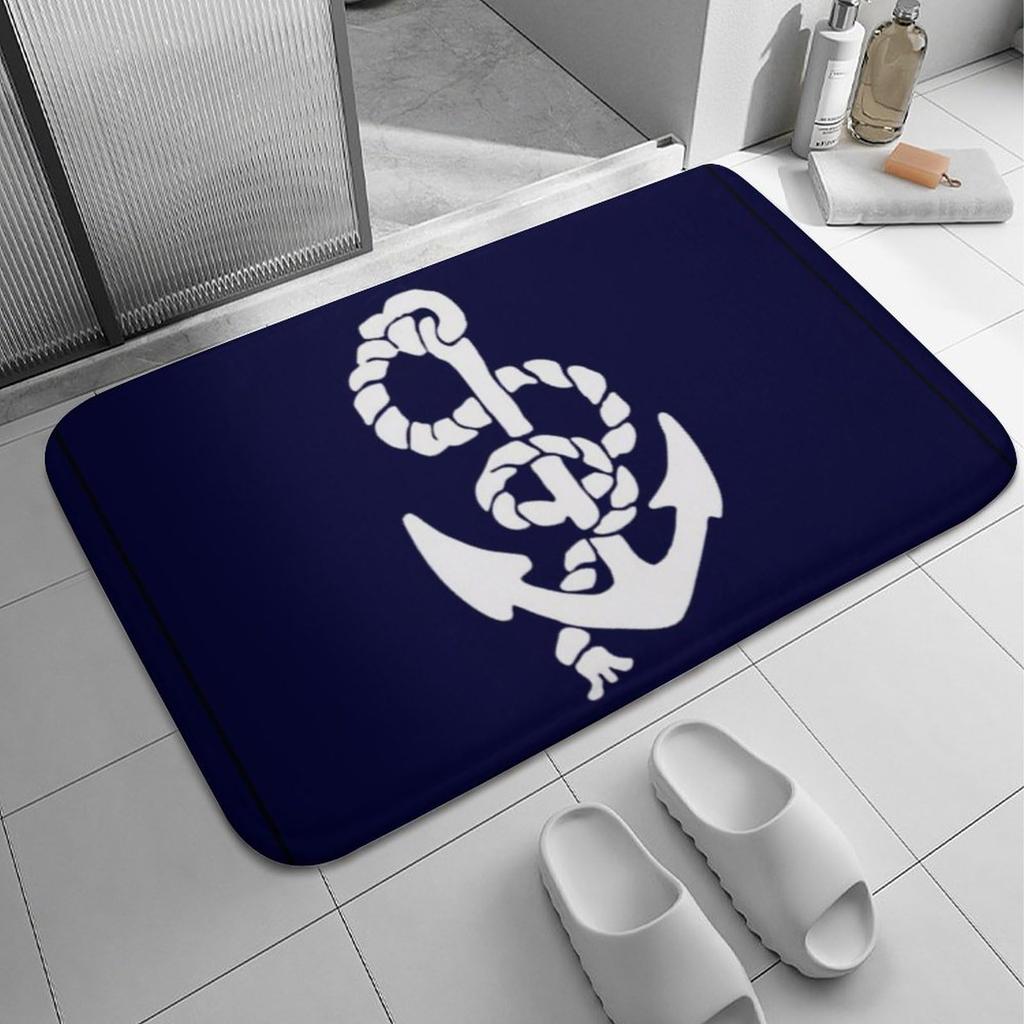 Nautical Decor Carpet Anchor Decor Living Room Rugs Kids Room Decor Sea Adventure Accent Rug Summer Holiday Indoor Floor Mat