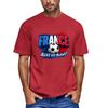 Men's Short Sleeve Crew Neck T-Shirt with Football Graphic and Text Print Casual Fit Lightweight Top for Everyday Wear