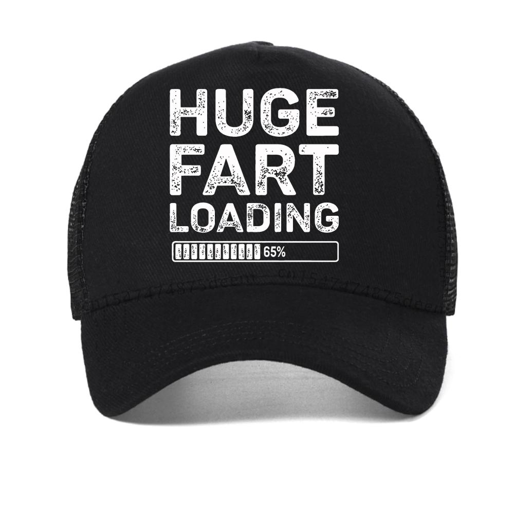 Funny Huge Fart Loading Printed Graphic baseball cap Men 'and Women' Sportswear caps fashion mesh Snapback hats casual sun hat