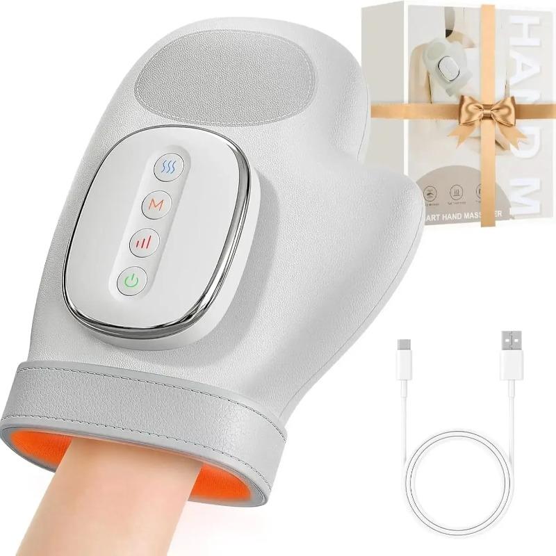 2026 New Gift Hand Massager with Heat and Airbag Compression Carpal Tunnel Wrist Finger Kneading Massage Device Electric Vibration Gloves