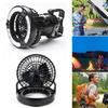 Waterproofed Portables LED Tent Fan Light Multipurpose Battery Powered Fan for Camping Hiking Night Event
