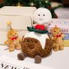 Christmas Pudding Doll Snowball Plush Toy Gingerbread Man Pendant Christmas Holiday Decoration Internet Celebrity Plush Doll
