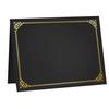 10 Pcs Black Certificate Holders Covers 9.45 for 12.6 X Diploma Inch Paper Gold