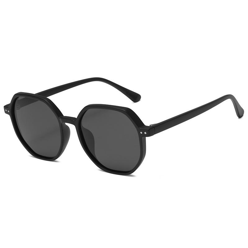 Multilateral Plain Polarized Sunglasses For Men And Women Couples Street Sunglasses Sunshade Glasses