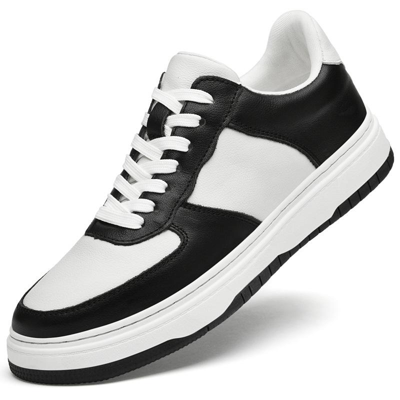 Autumn trend driving shoes breathable cowhide soft sole fashion British white shoes sports shoes casual board shoes men