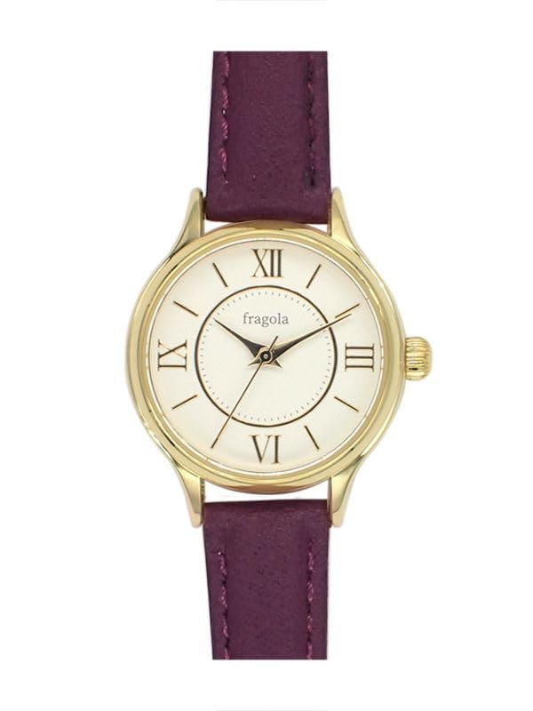 

[Follow] Watch Fragola Sweatproof Belt Basic Ring Watch H03622A-1 PU Women s Purple