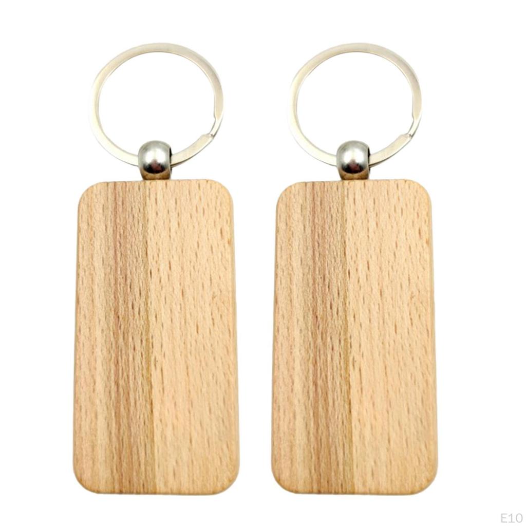 10Pcs Chain Key Rings Handmade Keyring Keychain for Jewelry Making