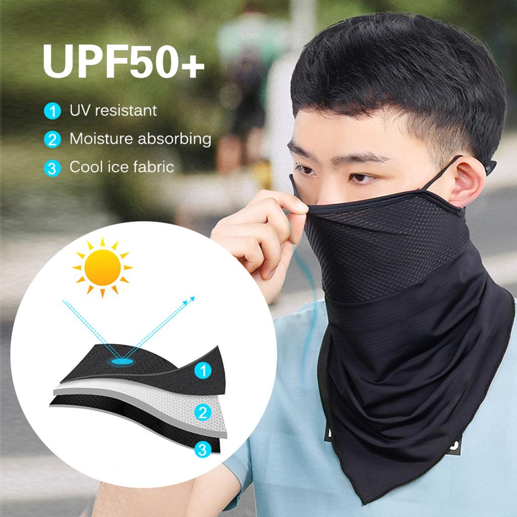 Breathable Cycle Face Cover   Sun   Face Scarf Mask   for Cycle Hiking Fishing