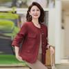 Mom's 2025 Spring-Autumn Fashion Short Jacket for Middle-Aged & Elderly Women - Stylish Little Fragrance Cardigan