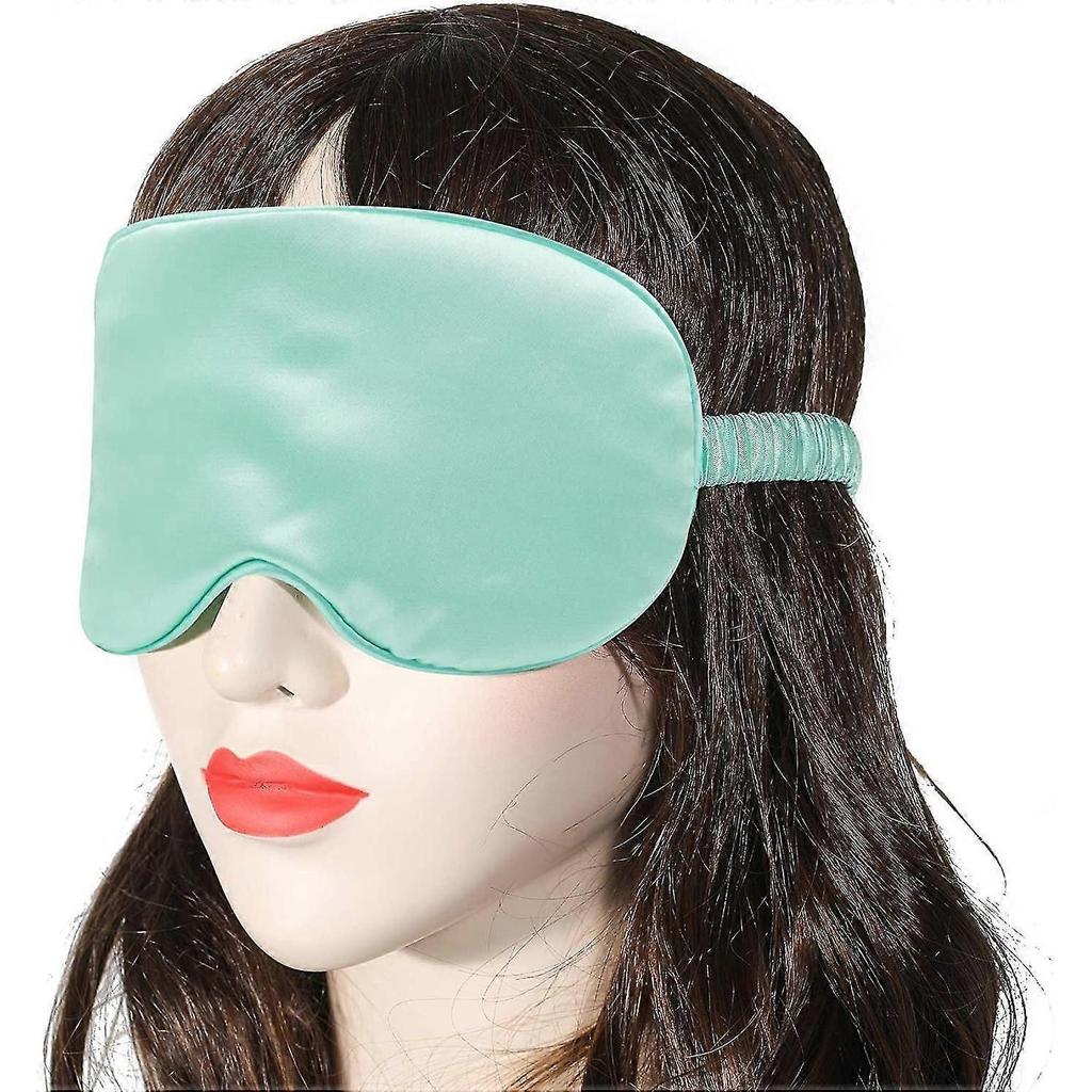 Silk Satin Sleep Mask With Elastic Strap Travel Eye Sleeping Blindfold For Women Men