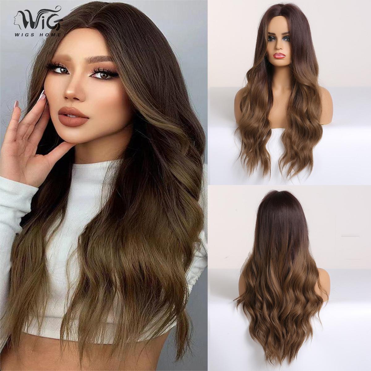 

Женский искусственный парик, 66 см, черный и розовый парик, длинный кудрявый парик, полное покрытие головы, розовая сетка для волос, головные уборы, украшение для красоты, парик