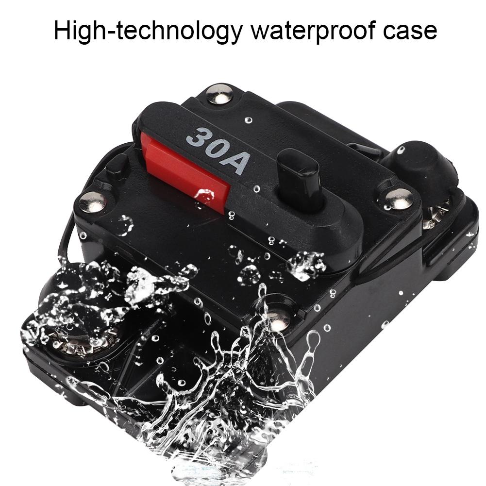 12V 30A 40A 60A Car Stereo Audio Resettable Inline Circuit Breaker Self recovery Fuse