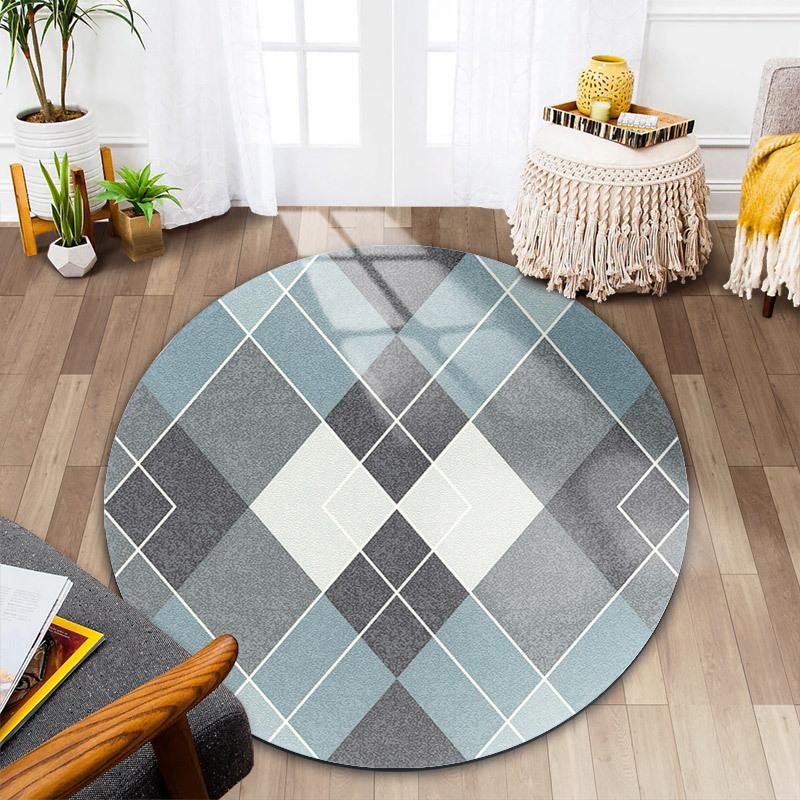 Nordisches Wohnzimmer Runder Teppich Schlafzimmer Bettvorleger Schminktisch Computerstuhl Bodenmatte
