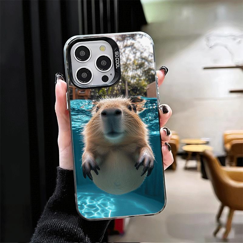 Animal Capybara Cute Soft Phone Case for iPhone 15 16 17 Pro Max 17Air 16E 14 Plus 13 12 Mini Shockproof Cover Back Shell