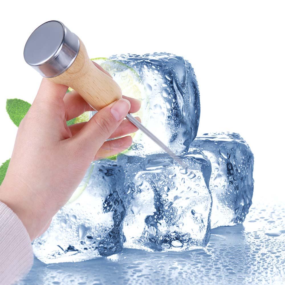 Bartender Safety Kitchen Ice Crusher Bar Tools Stainless Steel Punch
