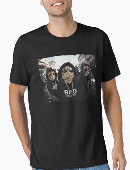 Funny Gangster Cats Street T-Shirt S разноцветный