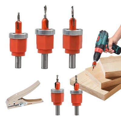Woodworking Limit Countersunk Drill Adjustable Cone Drill Punching Screw Installation Woodworking Countersunk Drill with Limiter
