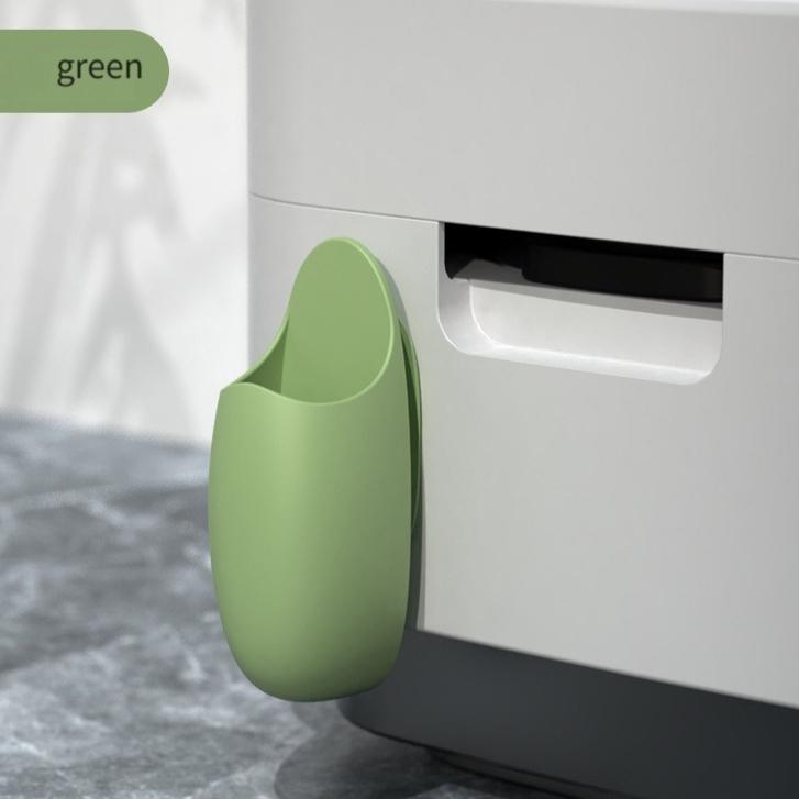 

1 шт. Органайзер для хранения лопаток для риса, Бесследный органайзер для хранения лопаток для рисоварки, Аксессуары для дома и кухни зелёный