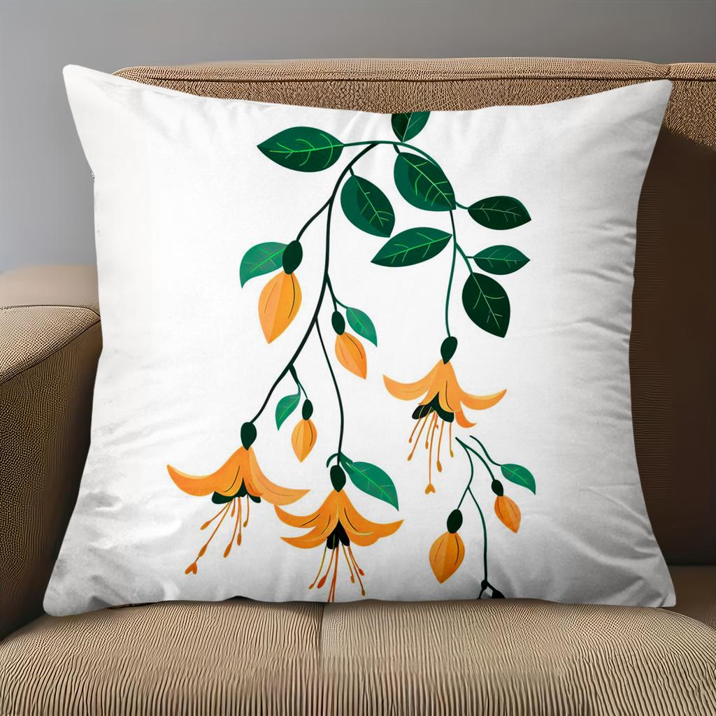 1 Pieces Bohemian Vintage Floral Hanging Flower Throw Pillow Covers Cushion Cover Suitable For Sofa Bedroom Car Pillow Cover