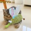Brinquedo para Animal de Estimação Verde Fofo Brinquedos para Gatos Resistentes à Mordida Mosquitos Simulados Brinquedos de Pelúcia para Gatos Brinquedos Macios para Provocar Gatos Limpeza de Dentes