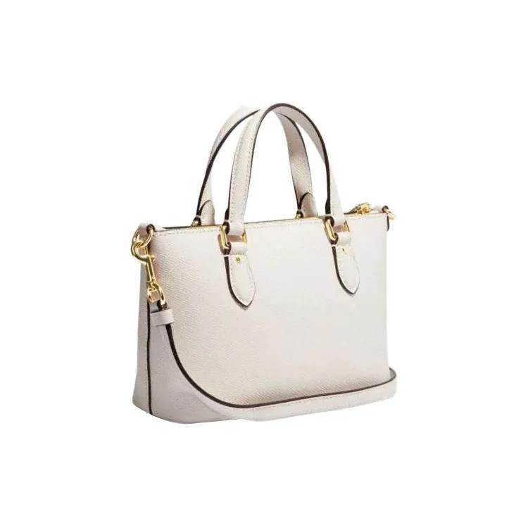 Coach Cross Grain Leather Handbag , Shoulder Bag , Crossbody Bag Mini Women's Milk White (Unisex) Handbags CH198 IMCHK