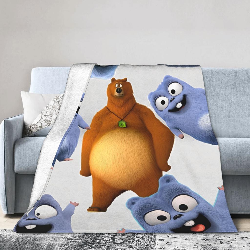 Grizzys and The Lemmings   Blanket  Warm Comfortable Plush Throw Blanket For Children Living Room Flannel Bedspread Bed Cover