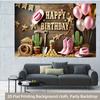 1Pcs Pink Denim Birthday Party Decoration Background Birthday Backdrop Decorations For Photo Studio Photo Booth Party