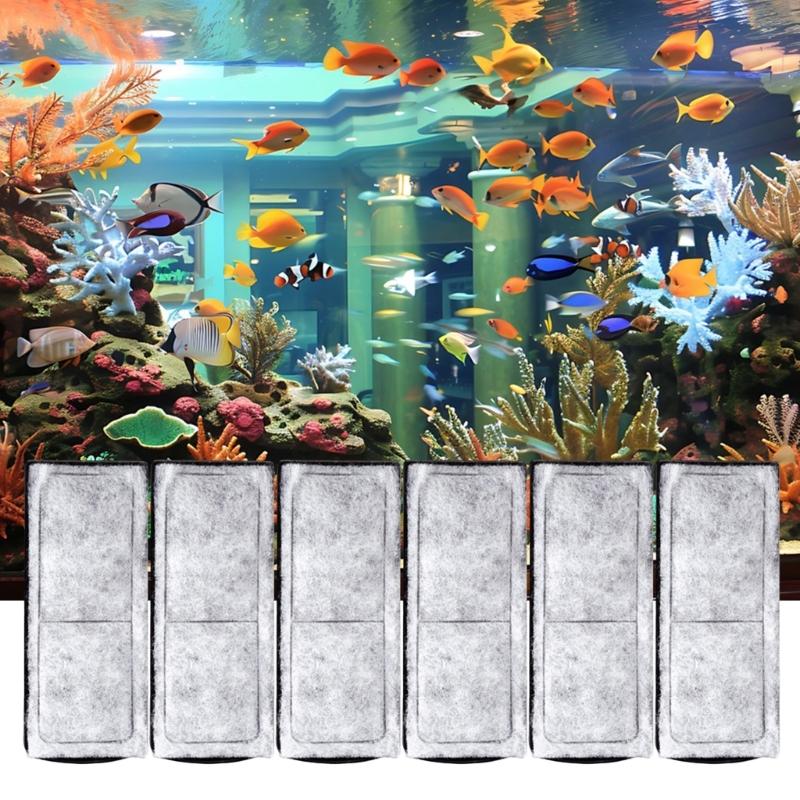 3 lotti Cartucce Ceramiche Multi Serbatoi Rimuove Scarti di Pesce Metalli Pesanti Efficientemente Filtri Serbatoi Pesci Sostituzione