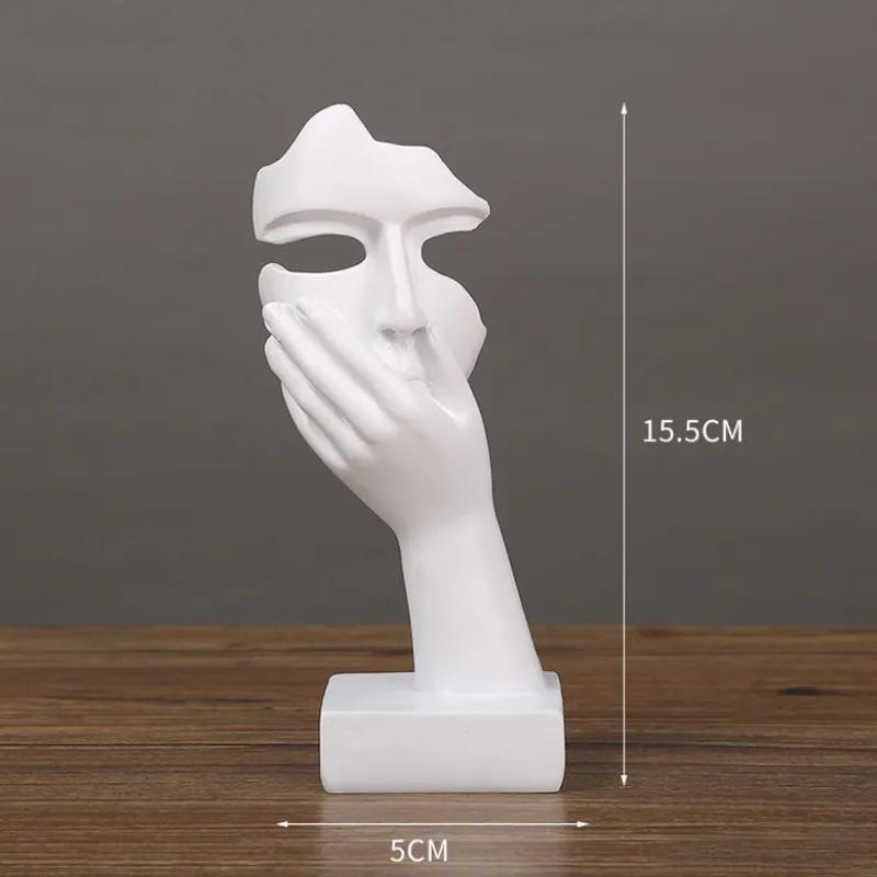 Personalized Abstract Art Mask Character Ornament Creative Resin Crafts Entrance Wine Cabinet Decoration Window Display Decoration Ya782