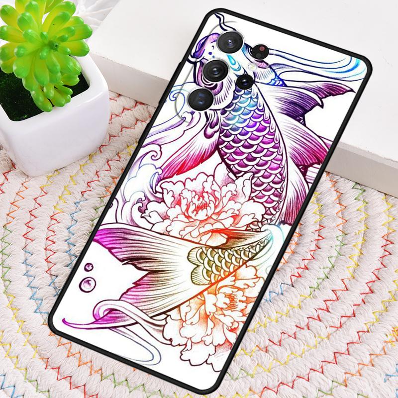 Carp Fish Phone Case for Samsung Galaxy Note 10 Pro S26 Ultra S23 S24 FE S25 S21 S22 PLUS Shockproof Cove