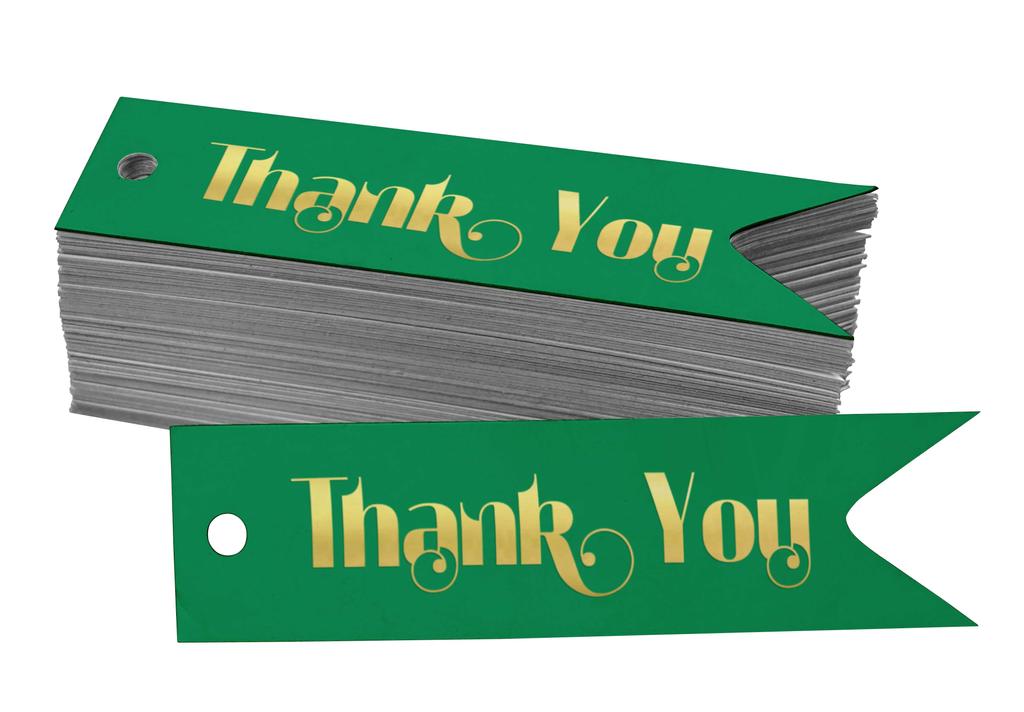 Inkdotpot Gold Foil Paper Hang Tags Thank You Bridal Shower Favor Tags 100