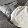 Y2K Grey Long Sleeve Sweater Dollar Gothic Embroidery Pullover Goth Retro Casual Streetwear Old Money Men Boxy Knitted Clothing