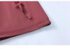Spring Plus Size Hooded Zip Jacket for Middle-Aged & Elderly Women - Solid Color, Loose Fit, Comfortable