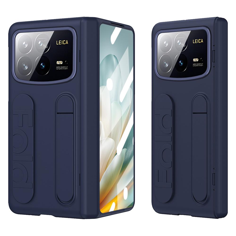 Etui na Xiaomi Mix Fold 4 5G z podstawką i opaską na nadgarstek, PC, pokrowiec na telefon z folią ze szkła hartowanego