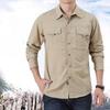 Langarmhemd Herren Frühling und Sommer Outdoorhemd Schnelltrocknende Kleidung Herren Übergröße