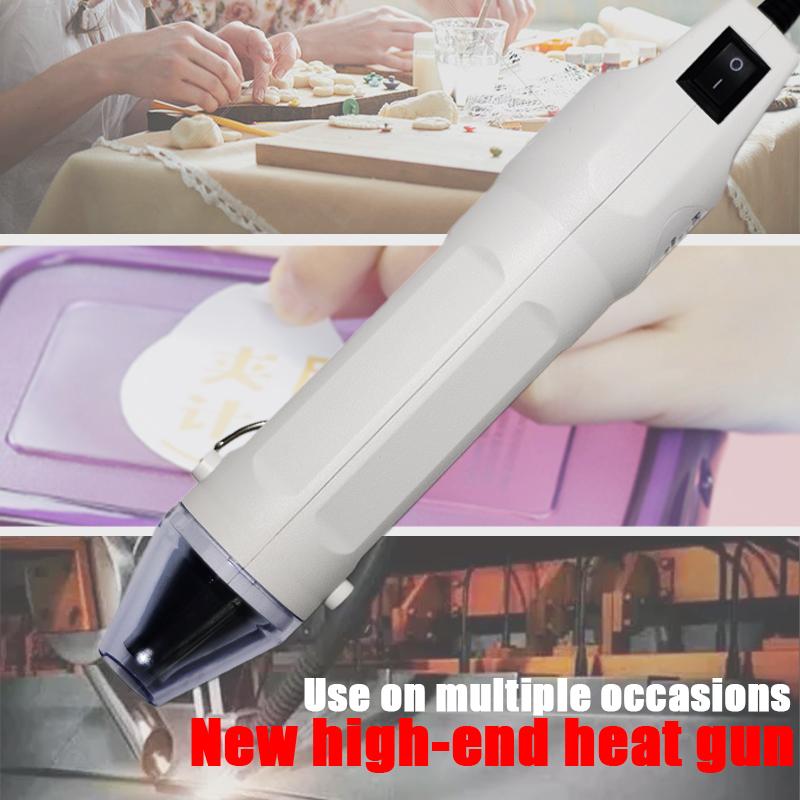 Upgraded 220V Hot Air Gun Soldering Temperature Blower Gun DIY Crafts Hot Dryer Mini Heat Gun For Shrink Tubing Car Wrap