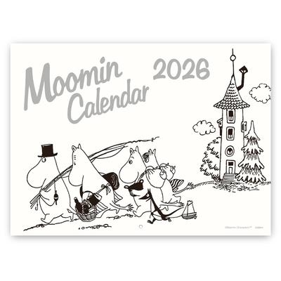 Gakken Stafle 2026 Mumin Vägg Från januari 2026 Kalender, Stor, AM16010,