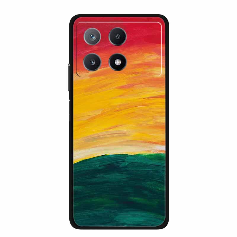 Marble Pattern Phone Case for Poco X6 Pro Clear Edge Cover Funda for Xiaomi Poco X 6 Pro Soft Transparent Coque Color Back Shell
