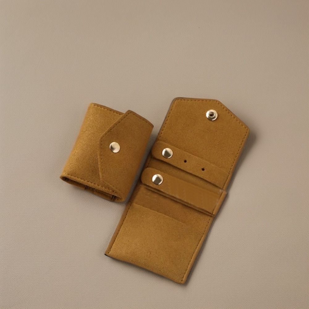 Snap Button Jewelry Storage Bags Mini Necklace Packaging Pouch New Earring Ring Organizer