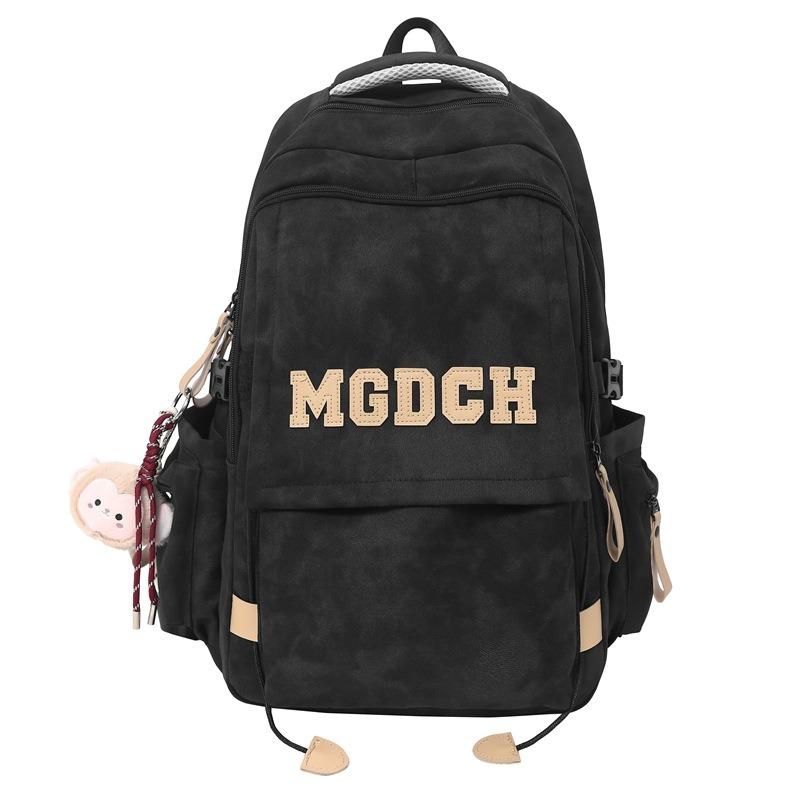 High value niche design backpack couple simple letters lightweight large capacity backpack