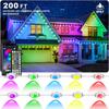 Permanent Outdoor Lights,200FT RGB Eave Light,IP67 Waterproof Lighting for House,Smart LED with App/Remote Control for Outdoor Decor,Garden