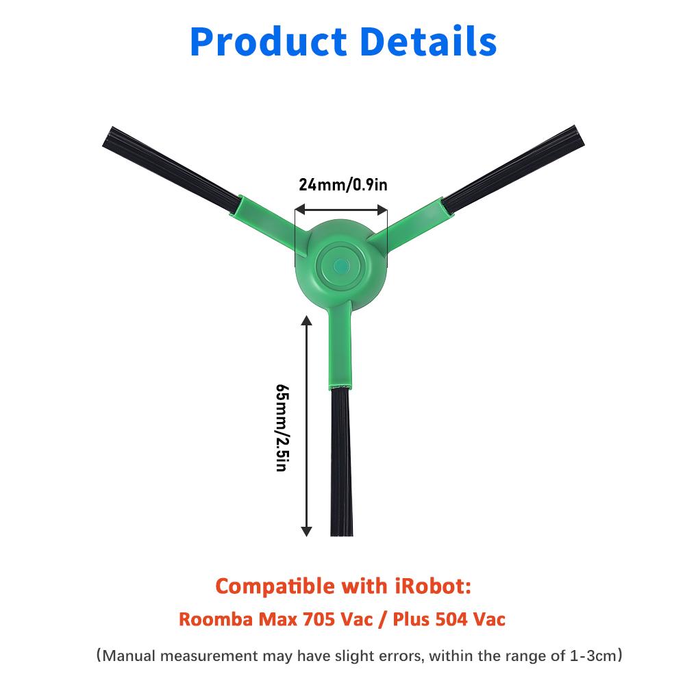 For iRobot Roomba Max 705 Vac Plus 504 Vac Vacuum Cleaner Roller Brushes Hepa Filters Dust Bags Accessories Replacement Kit Part