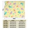 Super Warm Blanket Airplane Travel  Zoe and Rosita on Yellow Bedding Throws S-Sesames Streets Flannel Bedspread For Couch Bed
