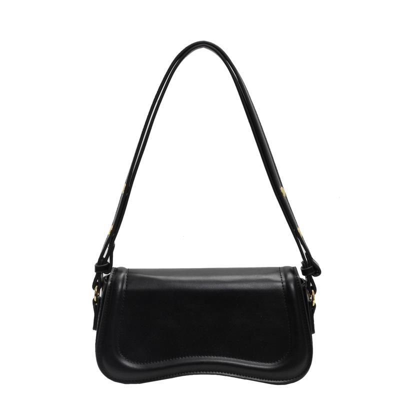 

Сумка-мессенджер из нишевой ткани премиум-класса для женщин 2024 года, новая модная и универсальная модная сумка через плечо под мышкой, маленькая квадратная сумка чёрный