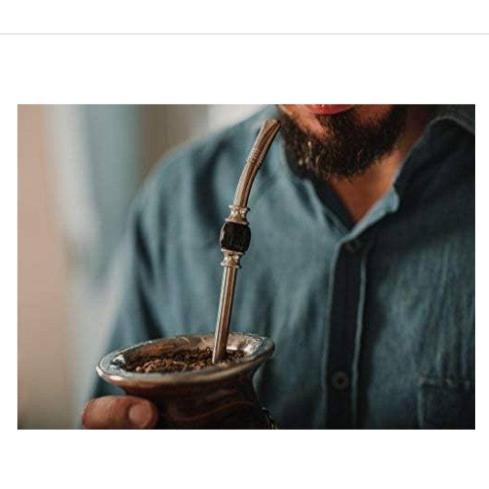 Removable Head Filter Stirring Fliter Straw with Cleaning Brush Yerba Mate Stirring Straw  Home