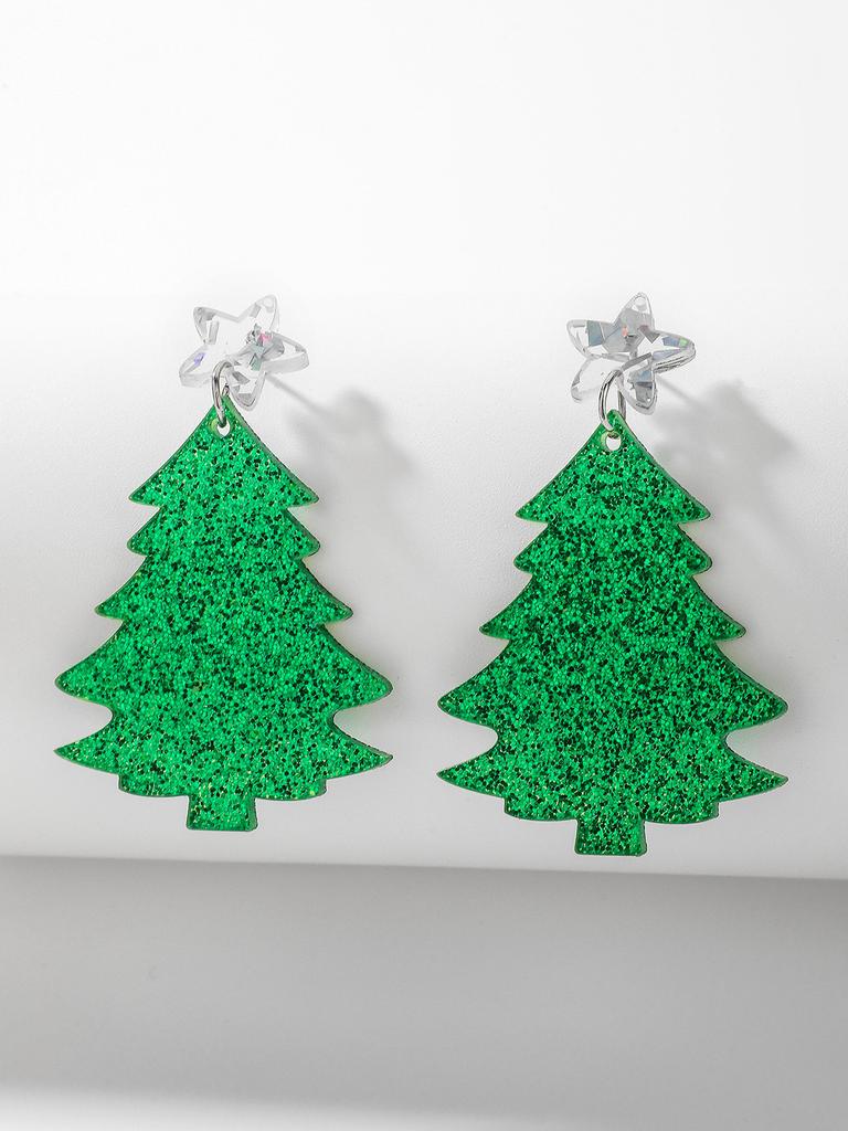 Christmas earrings women, niche creative design stud earrings new earrings high-end versatile earrings