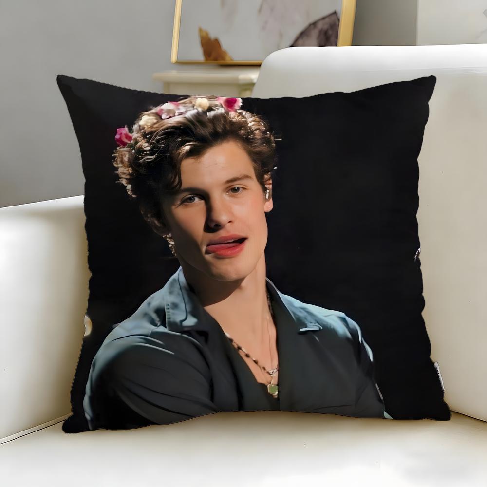 popular singer Shawn Mendes Cushion Cover Soft & Easy-Wash Pillow Case – Versatile for Couch, Bed, Travel and Office