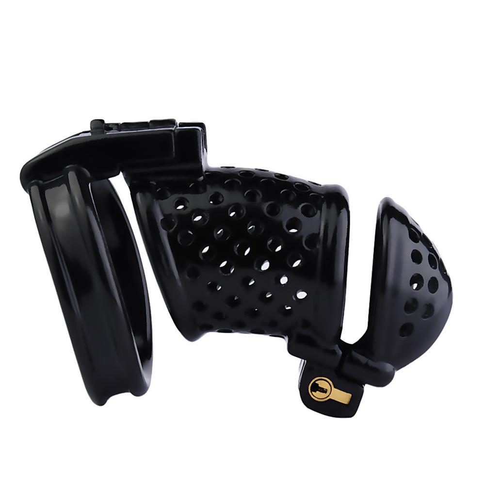 Men's Resin Chastity Cb Lock Penis Gay Cuckold Sex Toys Double Lock BDSM